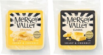 Coles Mersey valley cheddar cheese 235g offer