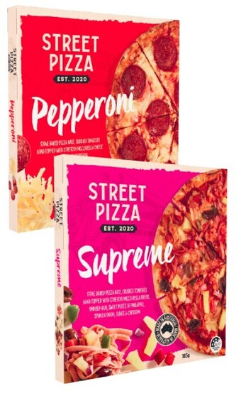 Coles Street pizza 345g-385g offer