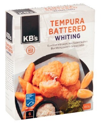 Coles Kb's hoki fillets 300g or whiting fillets 450g offer