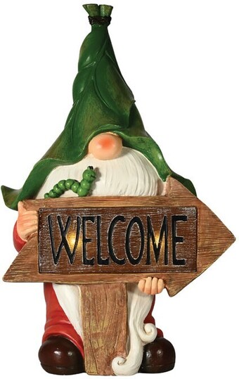 Mirabella solar dwarf welcome sign