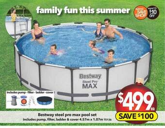 Cheap as Chips Bestway steel pro max pool set offer