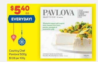 Foodland Country chef pavlova 500g offer