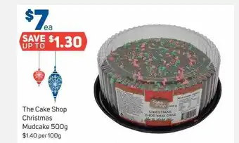 Foodland The cake shop christmas mudcake 500g offer