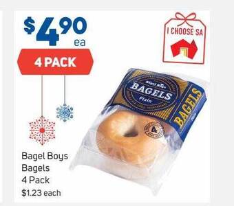 Foodland Bagel boys bagels 4 pack offer