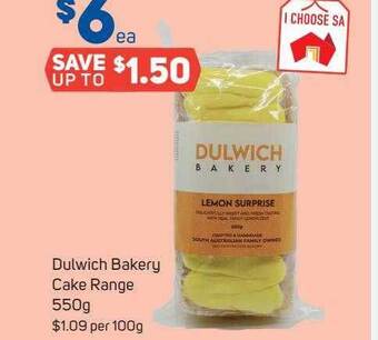 Foodland Dulwich bakery cake range 550g offer