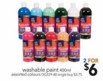 Cheap as Chips Washable paint offer