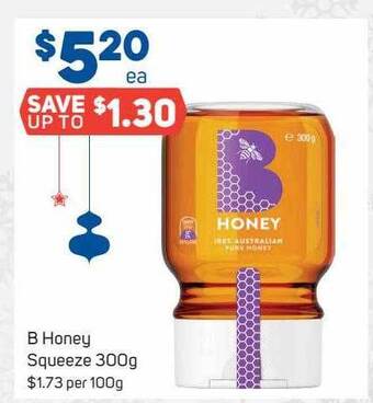 Foodland B honey squeeze 300g offer