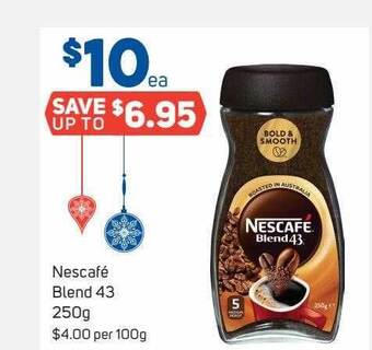 Foodland Nescafé blend 43 250g offer