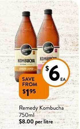 Foodworks Remedy kombucha offer