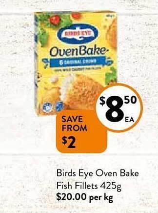 Foodworks Birds eye oven bake fish fillets offer