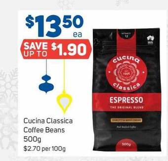 Foodland Cucina classica coffee beans 500g offer