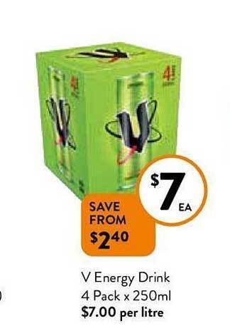 Foodworks V energy drink offer
