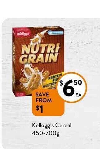 Foodworks Kellogg's cereal offer