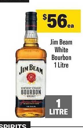 Liquorland Jim beam white bourbon 1 litre offer