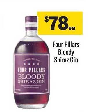 Liquorland Four pillars bloody shiraz gin offer