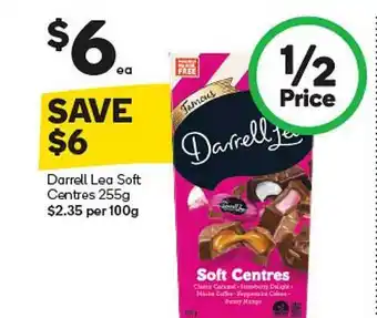 Woolworths Darrell lea soft centre offer