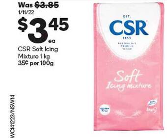 Woolworths Csr soft icing mixture offer