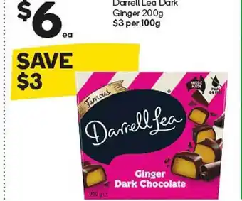 Woolworths Darrell lea dark ginger offer