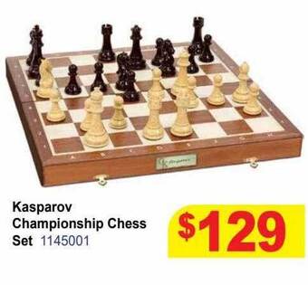 Mr Toys Kasparov championship chess offer
