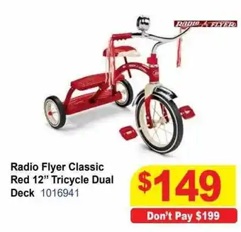 Mr Toys Radio flyer classic red 12 offer