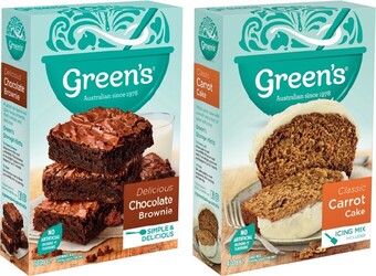 IGA Green's baking mix 330-500g selected varieties offer