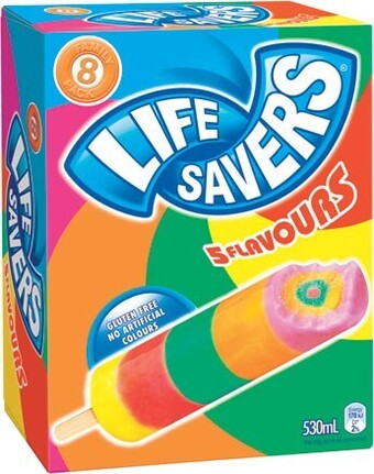 IGA Life savers ice block 8 pack offer