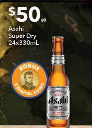 Ritchies Asahi super dry 24x330ml offer