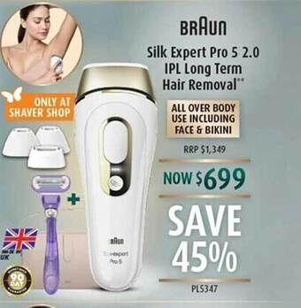 Shaver Shop Braun silk expert pro 5 2.0 ipl long term hair removal offer