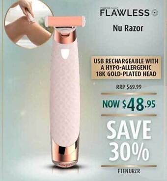 Shaver Shop Flawless nu razor offer