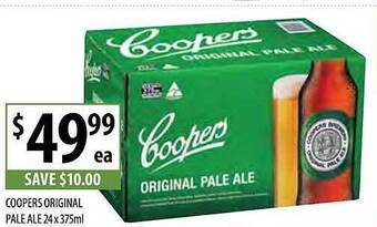 Supabarn Coopers original pale ale offer
