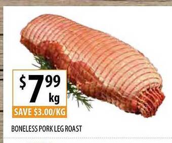 Supabarn Boneless pork leg roast offer
