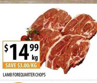 Supabarn Lamb forequarter chops offer