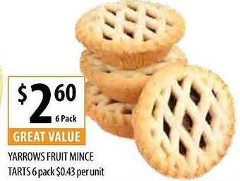 Yarrows fruit mince tarts