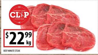 Supabarn Beef minute steak offer