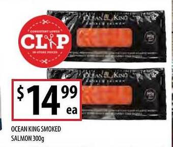 Supabarn Ocean king smoked salmon offer