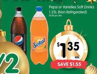 Spar Pepsi or varieties soft drinks offer
