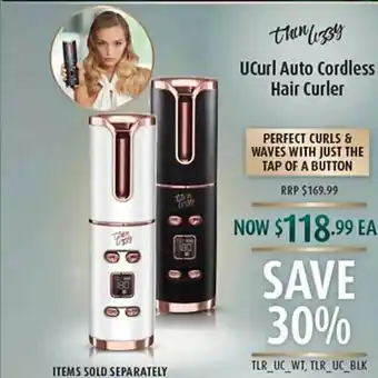Shaver Shop Ucurl auto cordless hair curler offer