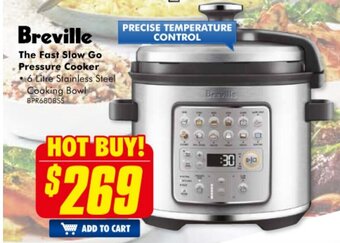 The Good Guys Breville - The Fast Slow Go Pressure Cooker - BPR680BSS offer