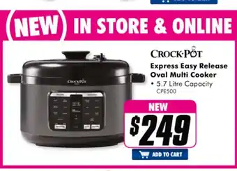 The Good Guys Crock-Pot Express Easy Release Oval Multi Cooker - CPE500 offer
