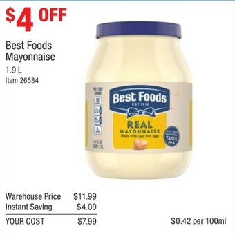 Best Foods Mayonnaise 1.9L