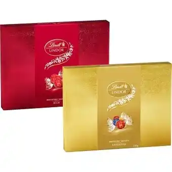 BIG W Lindt lindor balls gift box varieties 235g offer