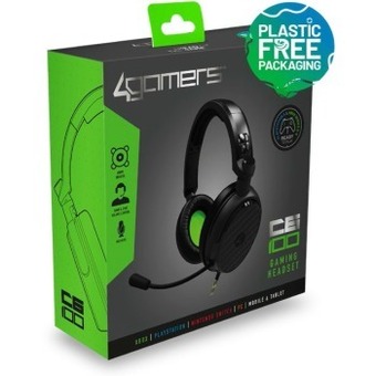 BIG W 4gamers c6-100 gaming headset - black/green offer
