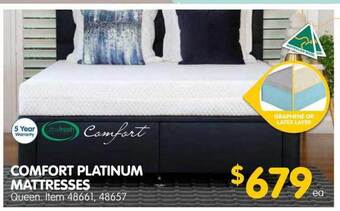 Comfort platinum mattresses