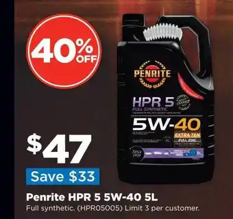 Repco Penrite hpr 5 5w-40 offer