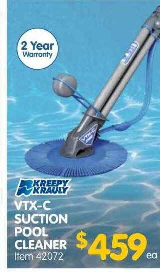Kreepy krauly vtx-c suction pool cleaner