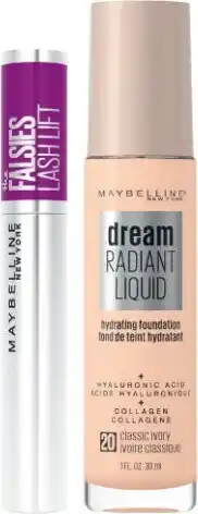 Coles Maybelline The Falsies Lash Lift Blackest Black Mascara 9.6mL or Dream Radiant Liquid Foundation 30mL offer