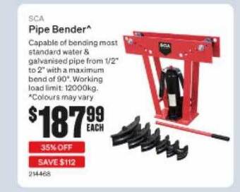 SuperCheap Auto Sca pipe bender offer