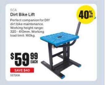 SuperCheap Auto Sca dirt bike lift offer
