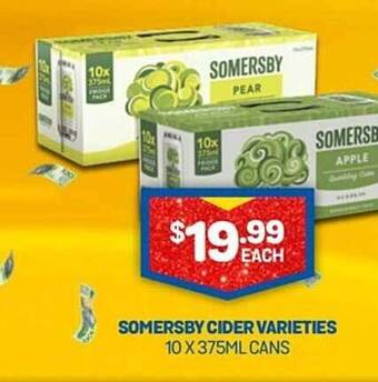 Bottlemart Somersby cider varieties offer