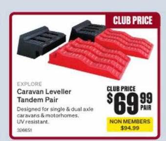 SuperCheap Auto Caravan leveller tandem pair offer